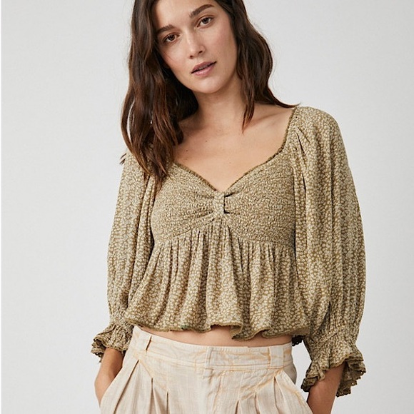 NEW Free People Brittnee Printed Top - Picture 6 of 12